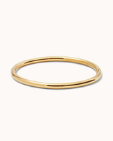 Smooth Rounded Bangle in Gold