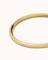 Smooth Rounded Bangle in Gold