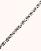 Waterproof Twisted Chain Bracelet in Silver