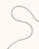 Waterproof Thin Snake Chain Bracelet in Silver