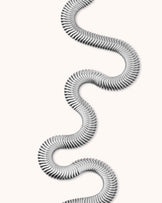 Waterproof Thick Snake Chain Bracelet in Silver