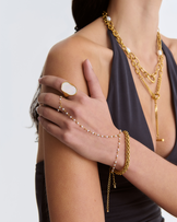 Waterproof Thick Link Chain Bracelet in Gold