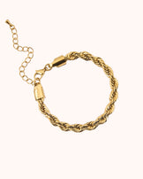 Waterproof Twist Chain Bracelet in Gold