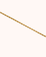 Waterproof Thin Twisted Chain Bracelet in Gold