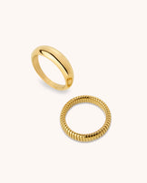 Waterproof Smooth Illusion Ring in Gold