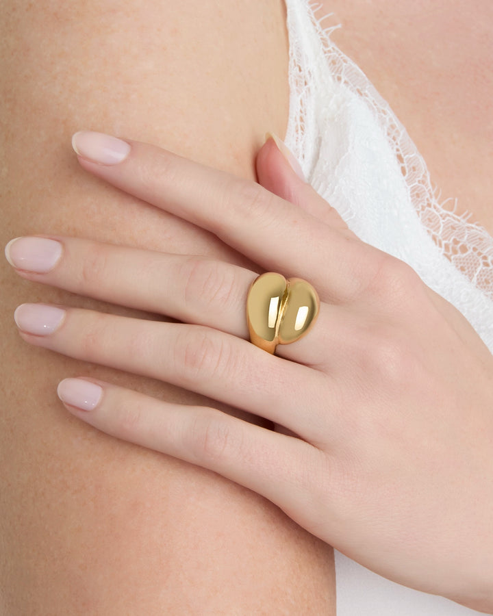 Waterproof Bubble Wrap Ring in Gold