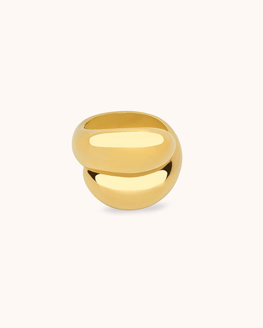 Waterproof Bubble Wrap Ring in Gold
