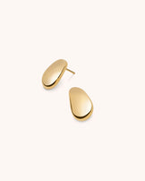Waterproof Mini Pebble Studs in Gold