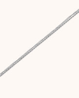 Waterproof Double Layered Chain Link Necklace in Silver