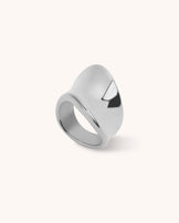 Thick Wavy Ring in Silver