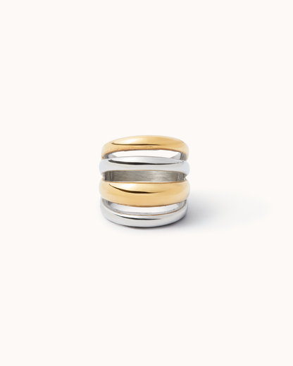 Mixed Metal Statement Ring