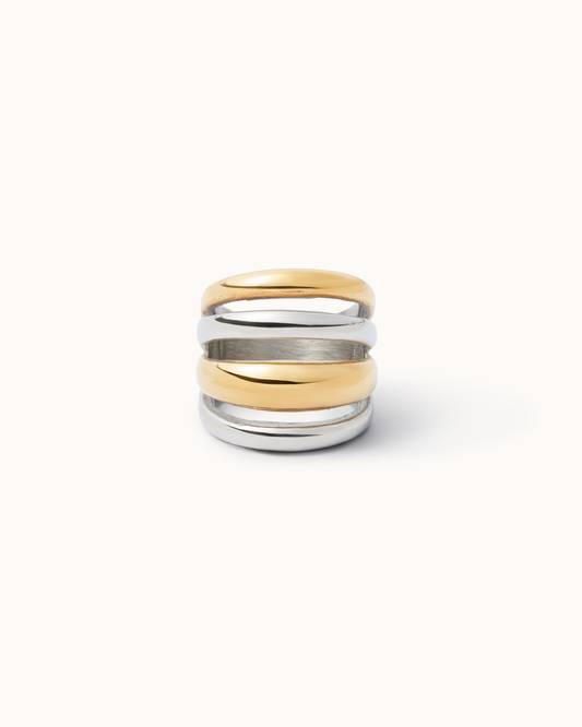Mixed Metal Statement Ring