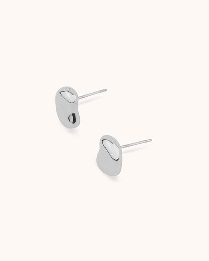 Pebble Studs in Silver