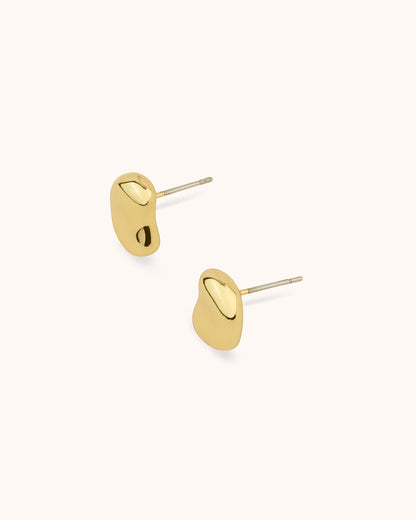 Pebble Studs in Gold