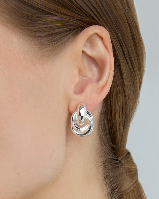 Knot Studs in Silver