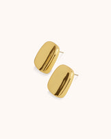 Rectangular Studs in Gold