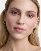 Chunky Twisted Hoops in Gold