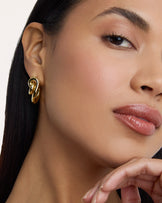Knot Stud Earrings in Gold