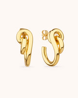 Knot Stud Earrings in Gold