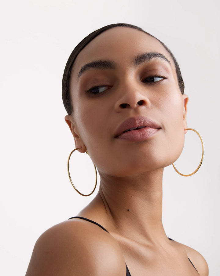 Large Hoops in Gold