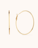 Large Hoops in Gold
