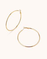 Large Hoops in Gold