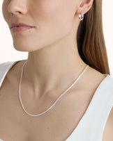 Snake Chain Necklace in Silver