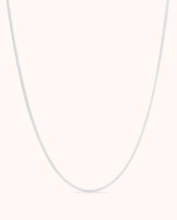 Snake Chain Necklace in Silver