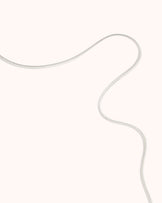 Snake Chain Necklace in Silver