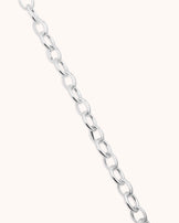 Oval Link Necklace in Silver