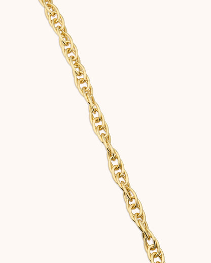 Chunky Link Necklace in Gold
