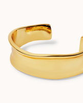 Thick Cuff Bracelet in Gold