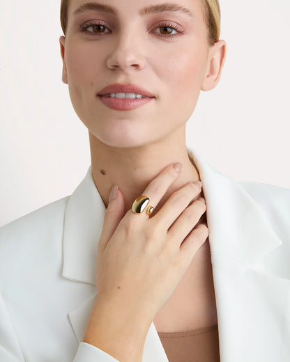 Pebble Wrap Ring in Gold