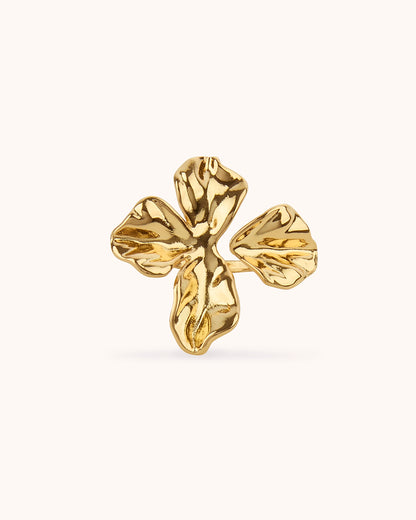 Large Petal Ring in Gold