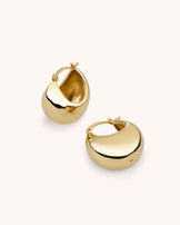 Chunky Clicker Hoops in Gold