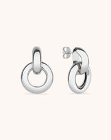 Circle Earrings in Silver