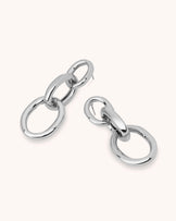 Chain Drop Earrings in Silver
