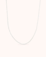Tennis Necklace in Silver