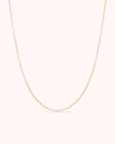 Tennis Necklace in Gold