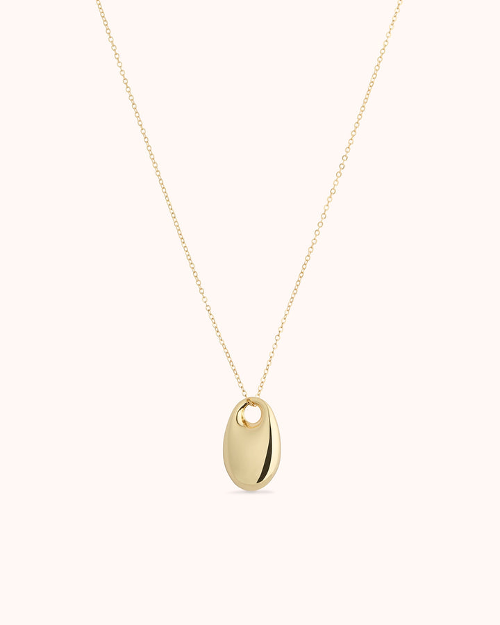 Chunky Pendant Necklace in Gold