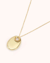 Chunky Pendant Necklace in Gold