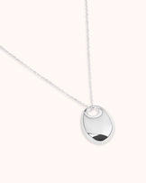 Chunky Pendant Necklace in Silver
