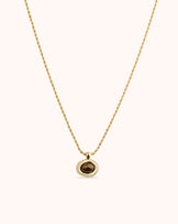 Tiger's Eye Pendant Necklace in Gold
