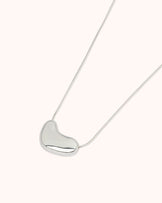Short Bean Necklace in Silver