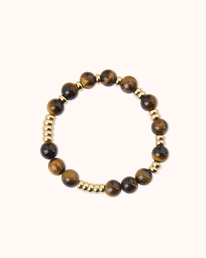 Tiger's Eye Bracelet in Gold