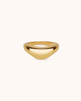 Wave Band Ring in Gold