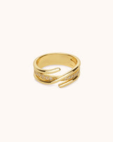 Twisted Ring Band in Gold