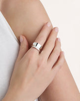 Thick Band Ring in Silver