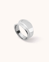 Thick Band Ring in Silver