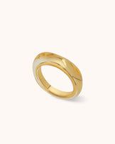 Rounded Band Ring in Gold